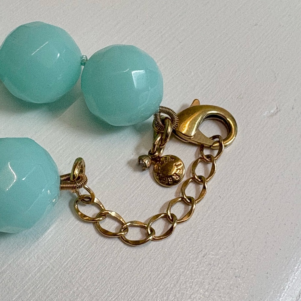 J. Crew || Chunky Blue Faceted Beads Necklace - Picture 5 of 5